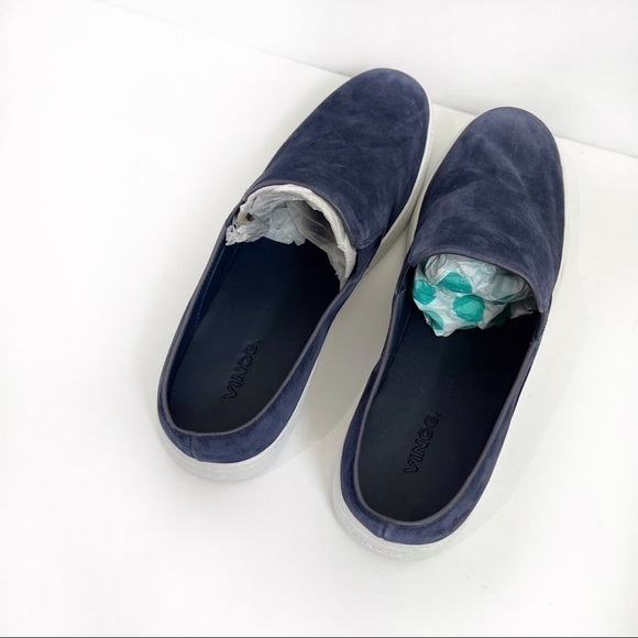 Vince Verrell Slip On Sneaker Shoe Deep Blue - Picture 4 of 9